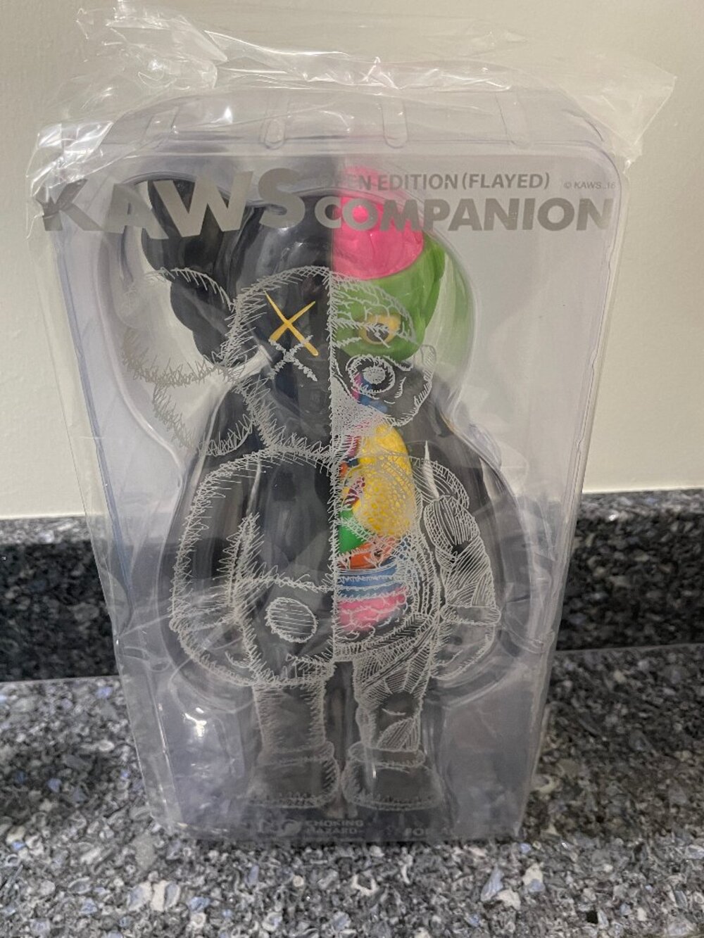 KAWS Black Flayed Companion 2016.  Original Package , never opened Sealed